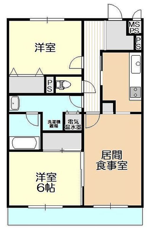 ライオンズマンション東松山(2LDK) 8階の内観