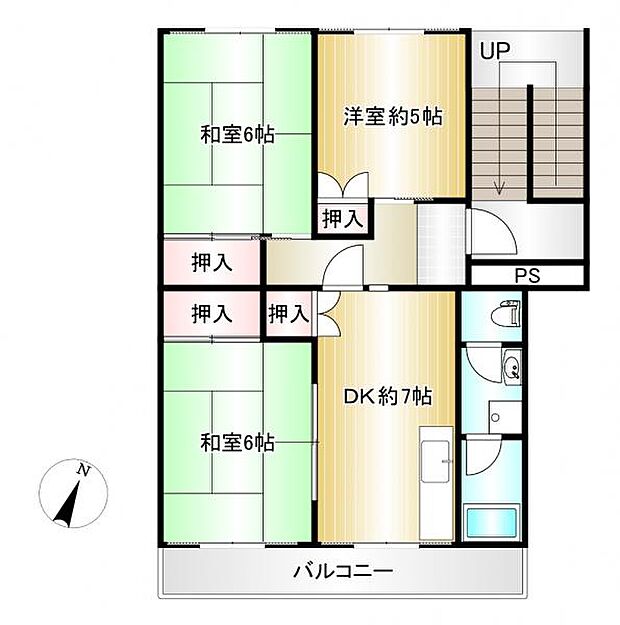 間取りは3DK。