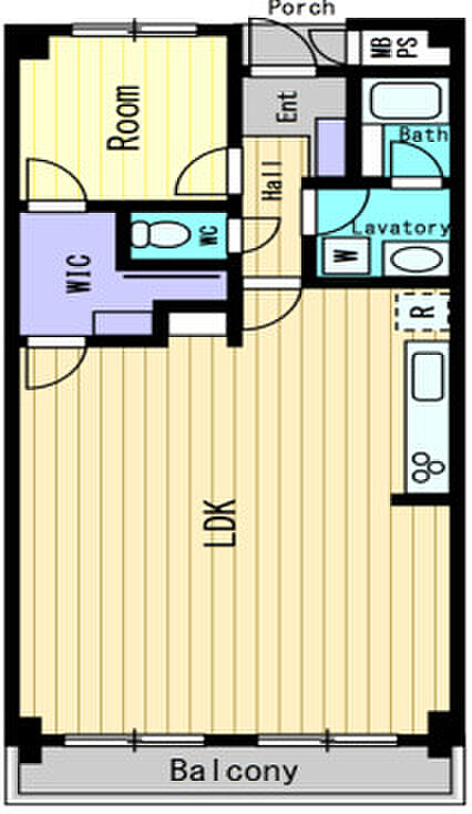 クラックスハイム川口(1LDK) 3階/303の間取り図
