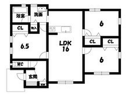 甲斐市龍地　新築戸建(3LDK)の内観