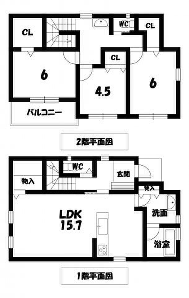 甲斐市篠原　新築戸建(3LDK)の内観