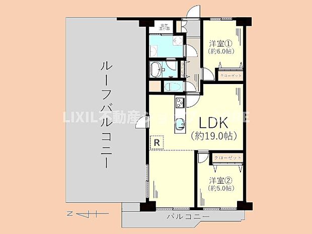 ネオコーポ町田(3LDK) 6階の間取り図