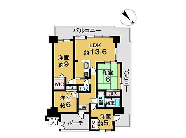 中古マンション　メディアス亀岡1番館(4LDK) 7階の内観