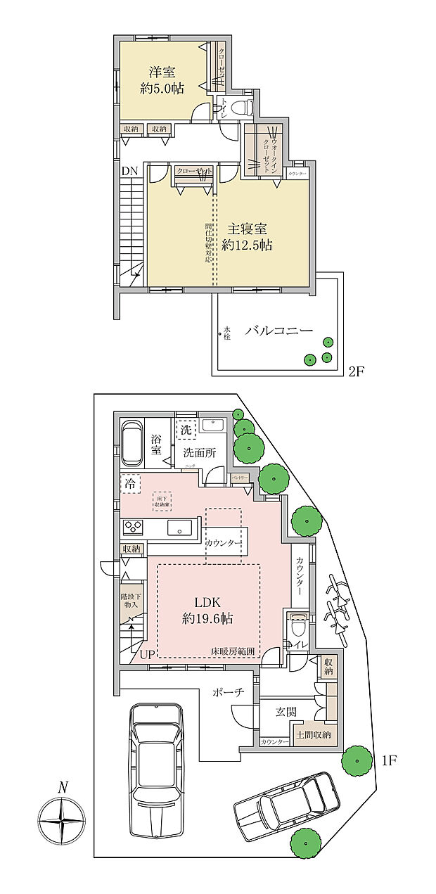 2ＬＤＫ→3ＬＤＫへ間取変更可能（要有償工事）