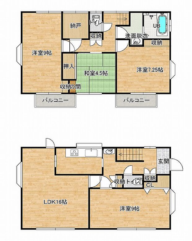 取手市谷中　再生住宅(4LDK)の内観