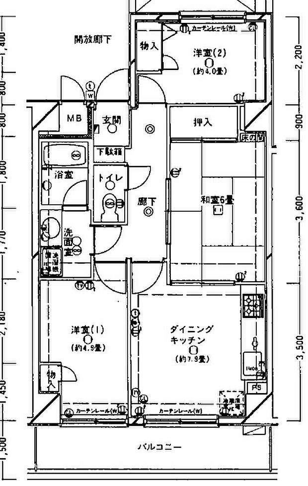 ニューライフ浜松II　壱番館(3LDK) 3階/1311の内観