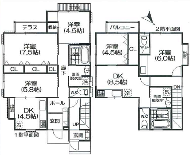 真鶴町真鶴中古住宅(5DK)の内観