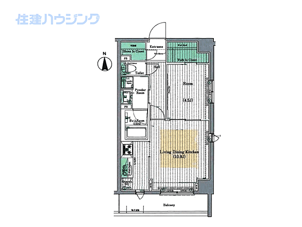 ブライズ高円寺(1LDK) 8階の内観