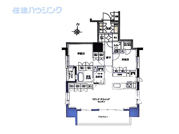プレミスト新宿山吹(2LDK) 10階の内観