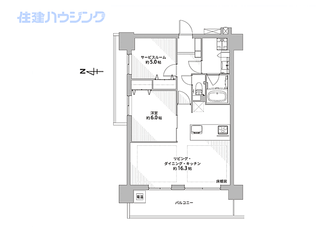 ミオカステーロ入谷の間取り