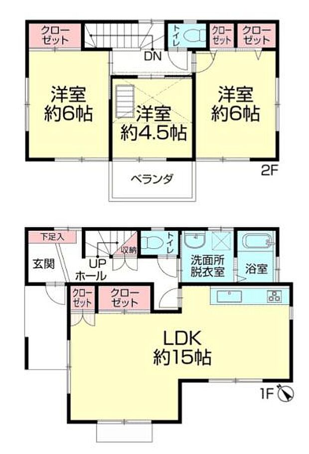 相鉄本線 鶴ケ峰駅まで 徒歩21分(3LDK)の内観