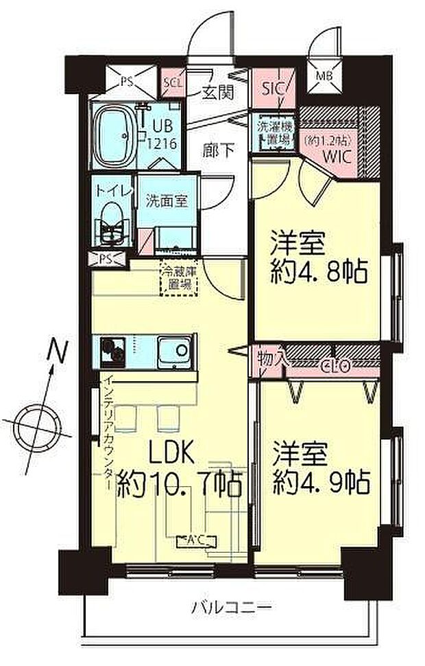 コスモ横浜吉野町の間取り