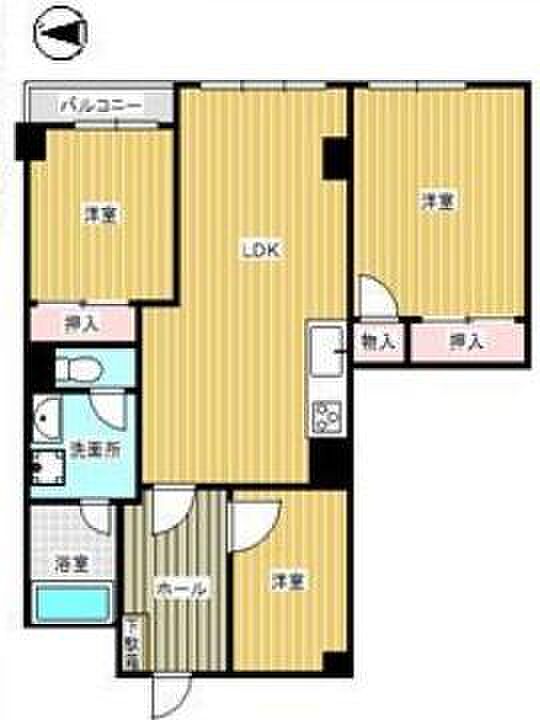 ライオンズマンション石川町の間取り