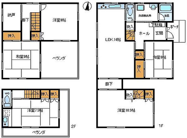 東武伊勢崎・大師線 大袋駅まで 徒歩26分(5LDK)の内観