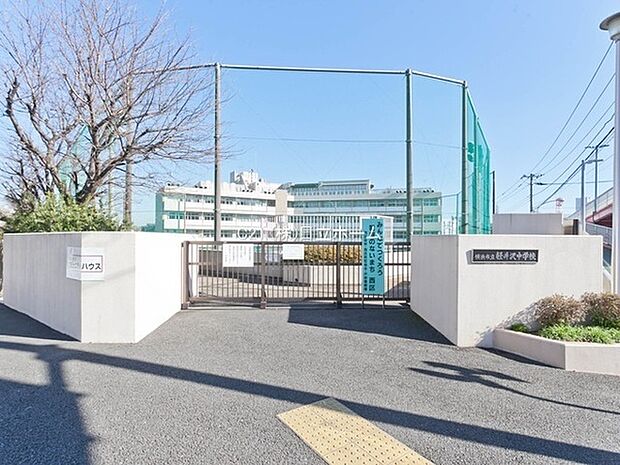 横浜市立軽井沢中学校まで558m、2年生社会科の地理分野「近畿地方」の単元学習では、国語科・図書館司書と協働した横断学習に取り組んでいます。