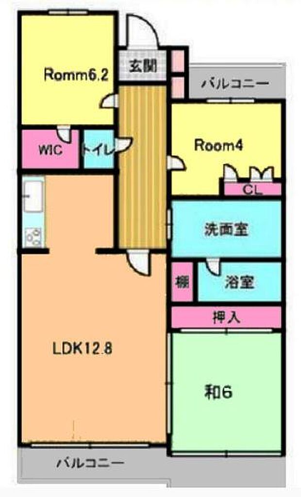 レールシティ津田沼(3LDK) 1階の間取り図