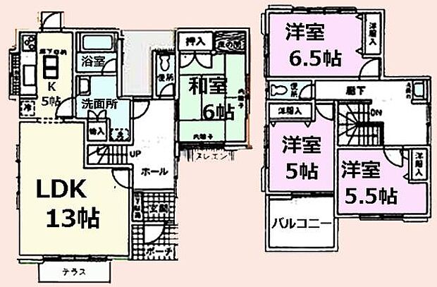 ＪＲ外房線 八積駅まで 徒歩18分(4LDK)の内観