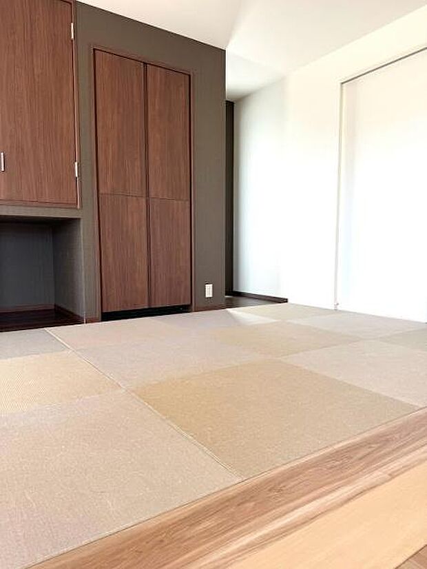 柔らかい畳の敷かれた和室は、ゆっくりくつろげるお昼寝スペース