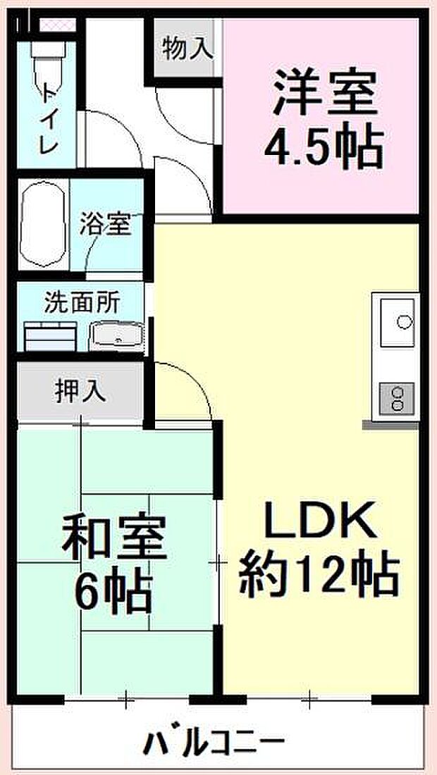 MSマンション蘇我(2SDK) 3階の内観
