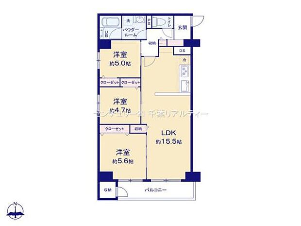 3LDKの魅力的な間取り！LDKはゆったりとした空間で、ご家族との団らん時間が、より一層充実したものになりますね！家族との仲が深まり、自然と笑顔が増えそうです！