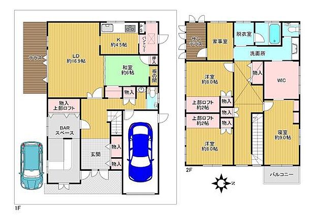 東大阪市北石切町(4LDK)の内観