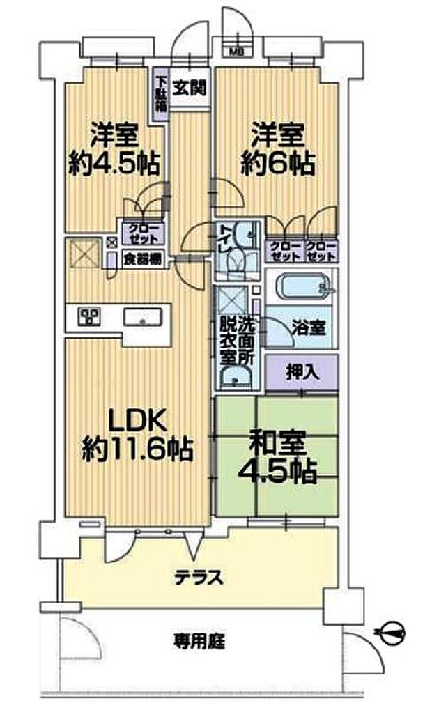 エルズ洋光台プレミアム(3LDK) 1階の間取り図