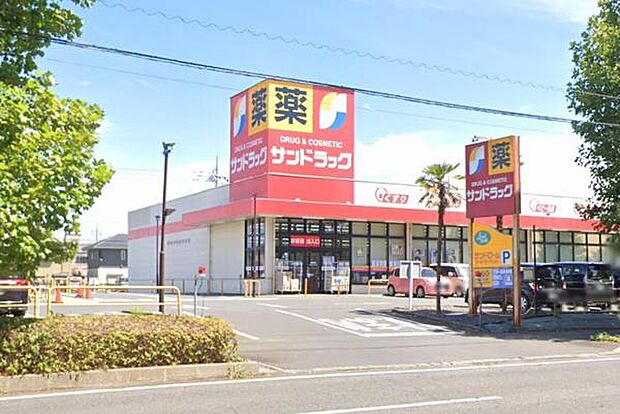 サンドラッグ龍ケ岡店まで400m、薬や日用品・食料まで揃うドラッグストア。