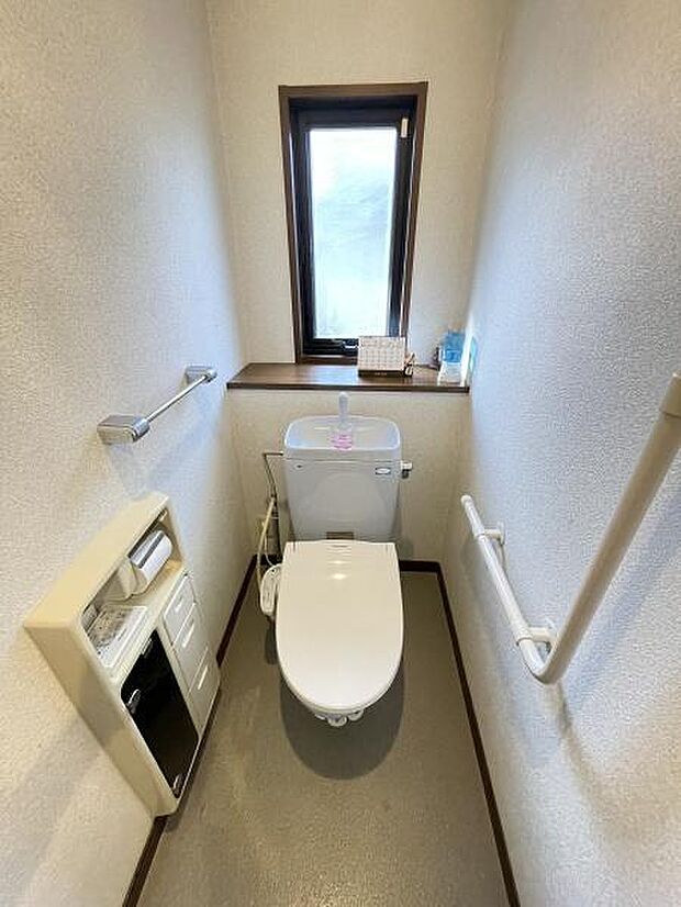 2階にもトイレがあります。階段を降りなくてもいいので、お部屋からの移動が短縮できます。