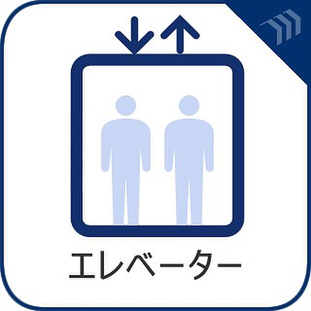 【エレベーター】　重い荷物などがあるときや、お子様をベビーカーで運ぶときなどに大変便利です。