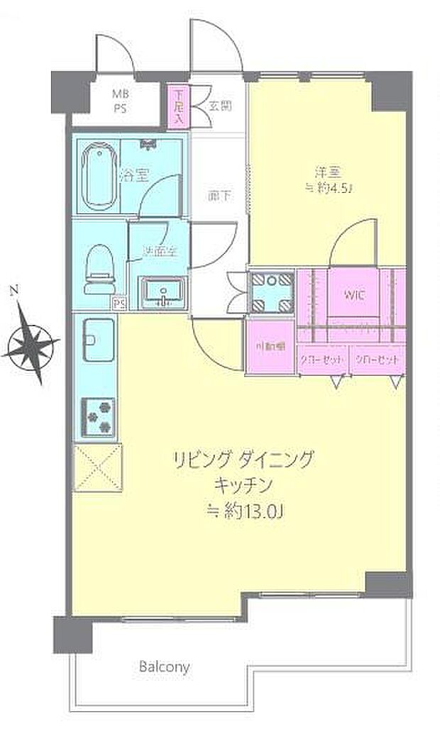 矢向第1ダイヤモンドマンション(1LDK) 5階の内観