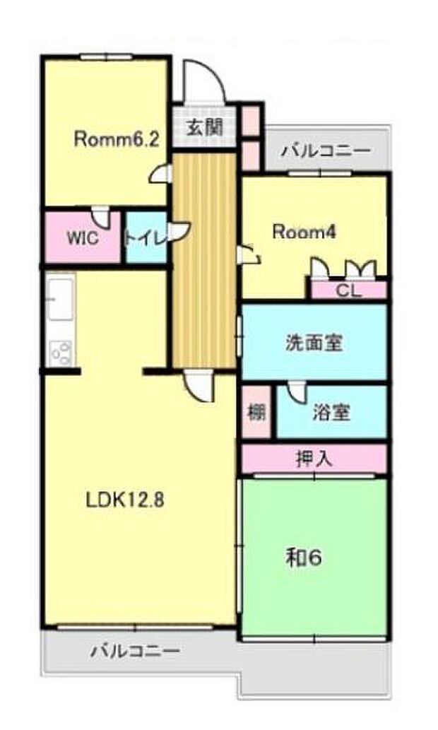 レールシティ津田沼(3LDK) 1階の間取り図