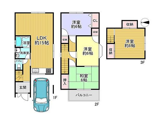 京阪本線 光善寺駅まで 徒歩8分(4LDK)の内観