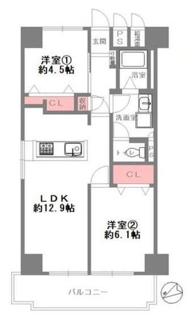 ライオンズマンション東淀川(2LDK) 5階の内観