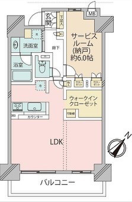 ラング・タワー豊田(1LDK) 6階の内観