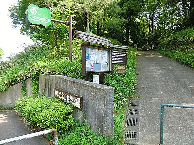 かしの木山自然公園　距離約650m