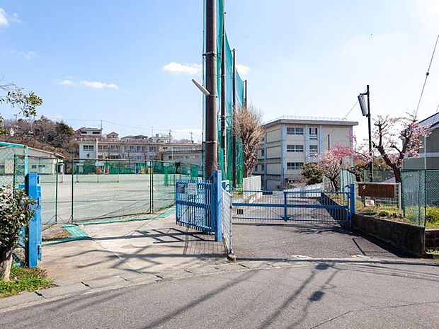 川崎市立長沢中学校　距離約1000m