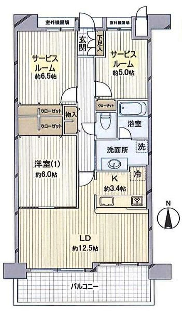 ロイヤルシャトー三条通(3LDK) 3階の内観