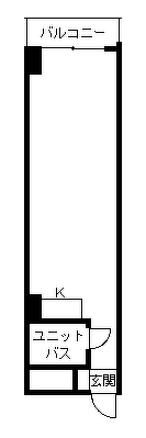トーカンマンション第3万代(1R) 4階の間取り図