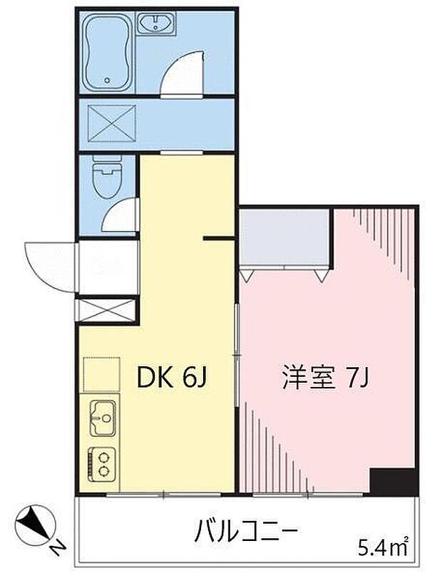東海町田マンション(1DK) 3階の内観