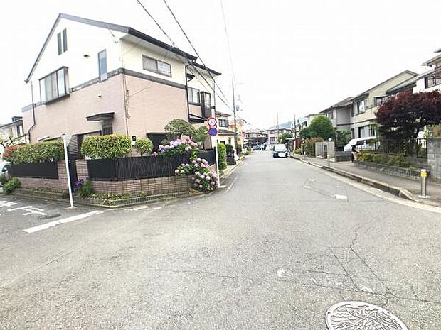 見通しの良い前面道路