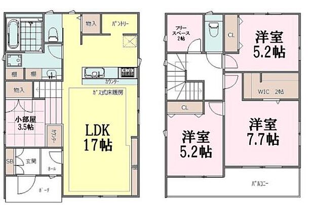 4LDKSの魅力的な間取り！LDKはゆったりとした空間で、ご家族との団らん時間が、より一層充実したものになりますね！家族との仲が深まり、自然と笑顔が増えそうです！