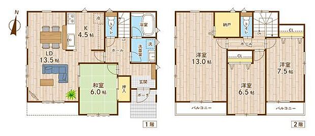 京成千原線 大森台駅までバス約6分 千葉県がんセンターバス停 徒歩9分(4SLDK)の内観