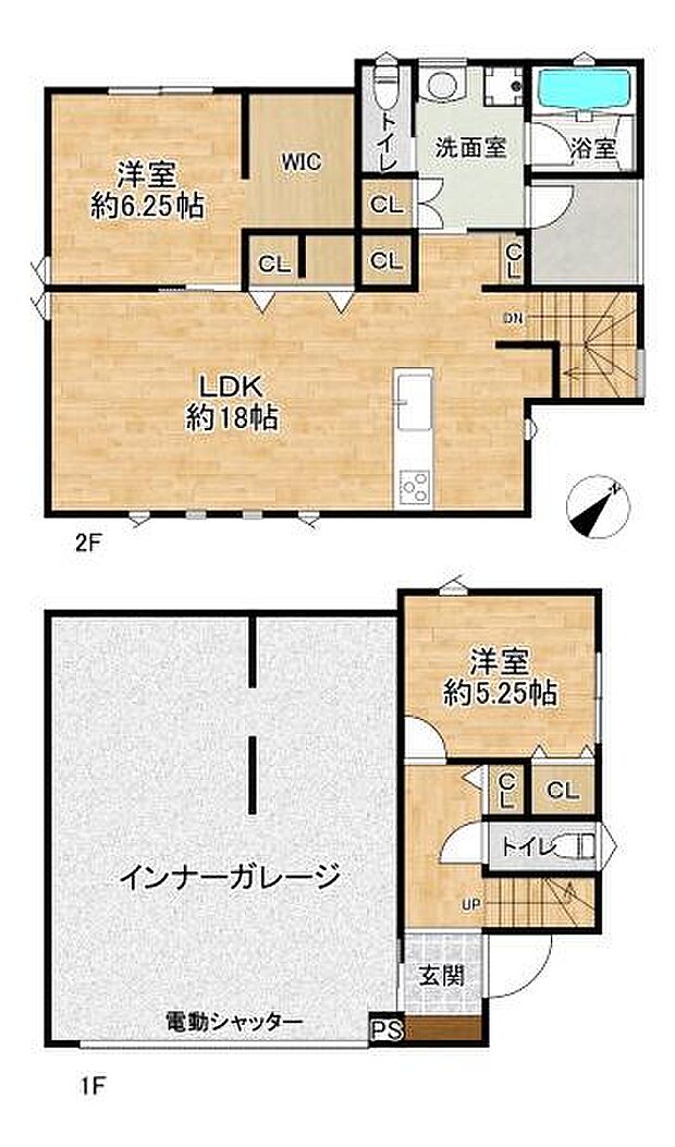 ＪＲ山陽本線 土山駅までバス約7分 国安北バス停 徒歩1分(2LDK)の内観