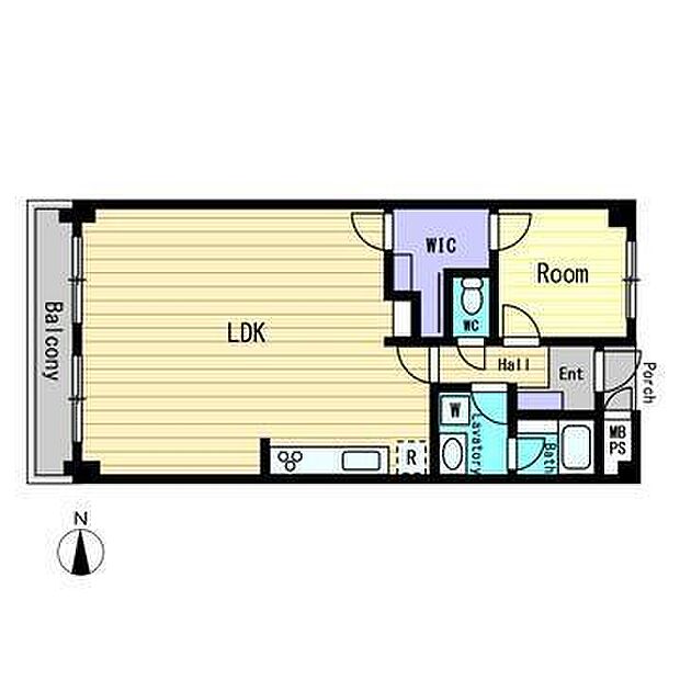 クラックスハイム川口(1LDK) 3階の間取り図