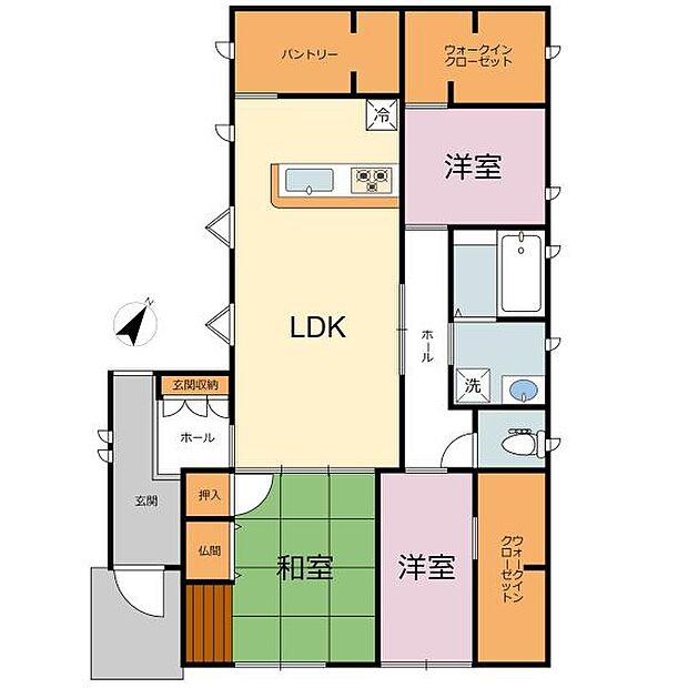 ＪＲ鹿児島本線 大野城駅まで 徒歩8分(3LDK)の内観