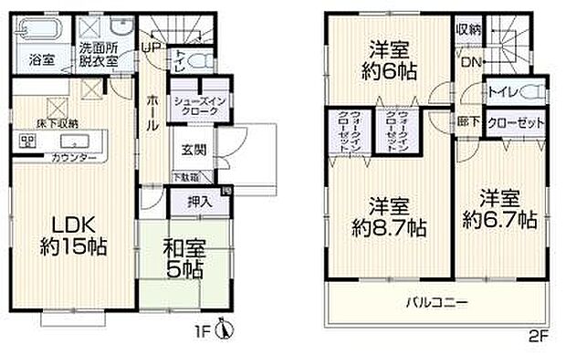 洋室は全て6帖以上！広々とお使いいただけます♪