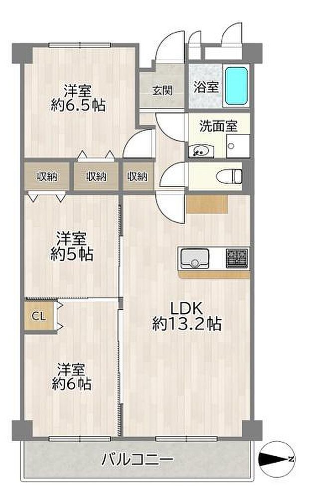 新大阪ファイナンス(3LDK) 9階の間取り図