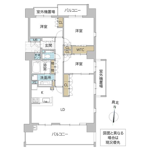 アネージュ・シティ勝田(3LDK) 10階/1001号室の内観