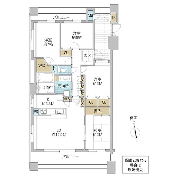 D’グラフォート水戸駅南(4LDK) 2階/201号室の内観
