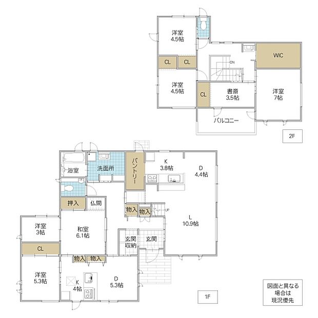 ひたちなか市足崎(6LDK)の内観